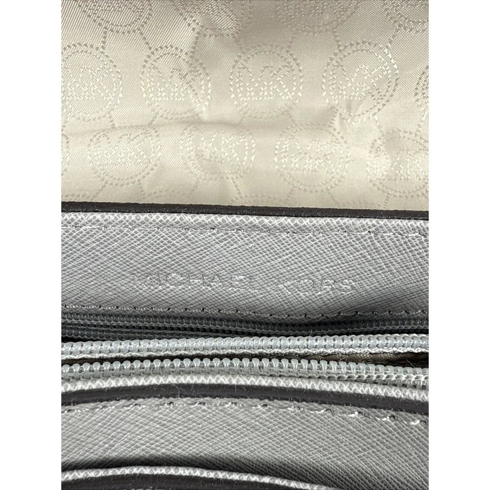 Michael Kors 30H3SOPF1L Sloan Specchio Shoulder Bag Flap Purse in Pearl Grey